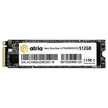 Накопичувач SSD M.2 2280 512GB X500S ATRIA (ATNVMX500S/512) фото №1