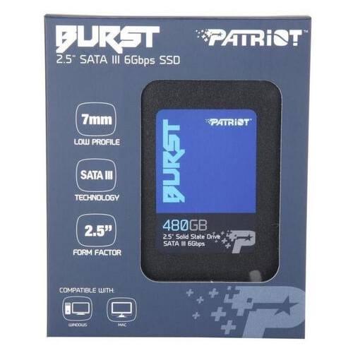 Накопитель SSD 2.5 480GB Patriot (PBU480GS25SSDR) (PBU480GS25SSDR) фото №4