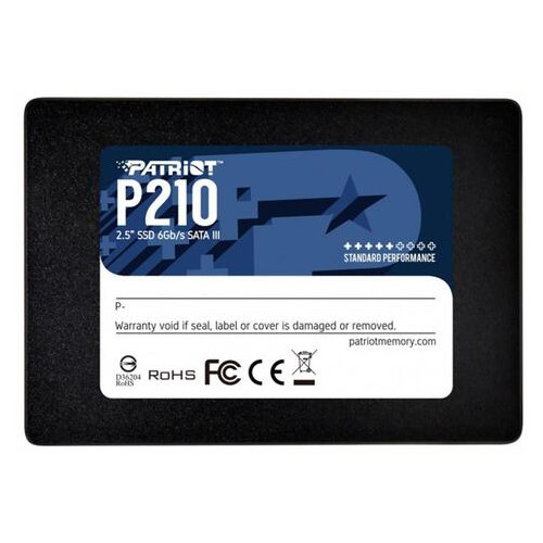 SSD накопичувач 256GB Patriot P210 2.5 SATAIII TLC (P210S256G25) фото №1