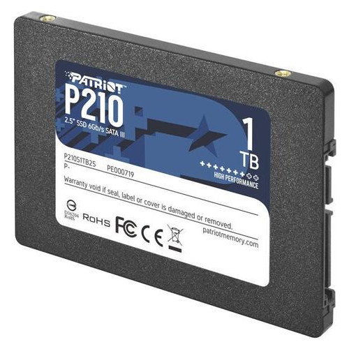SSD накопичувач 1TB Patriot P210 2.5 SATAIII TLC (P210S1TB25) фото №2