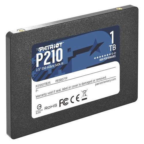 SSD накопичувач 1TB Patriot P210 2.5 SATAIII TLC (P210S1TB25) фото №3