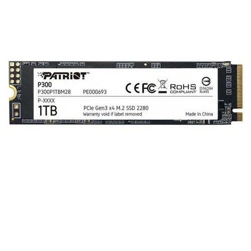 Накопичувач SSD 1TB Patriot P300 M.2 2280 PCIe NVMe 3.0 x4 TLC (P300P1TBM28) фото №1
