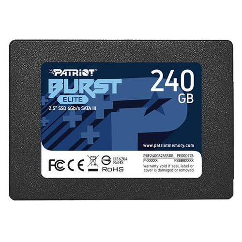 SSD накопичувач 240GB Patriot Burst Elite 2.5 SATAIII TLC (PBE240GS25SSDR) фото №1