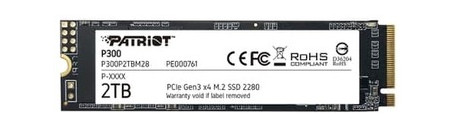 Твердотільний накопичувач SSD Patriot M.2 NVMe PCIe 3.0 x4 2TB 2280 P300 (P300P2TBM28) фото №2