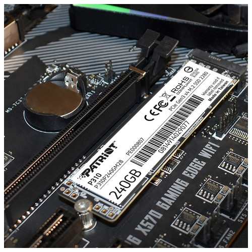 Накопичувач SSD 240GB Patriot P310 M.2 2280 PCIe NVMe 4.0 x4 TLC (P310P240GM28) фото №7