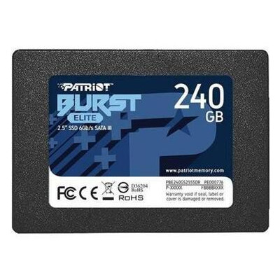 Накопичувач SSD Patriot 2.5 240GB Burst Elite (PBE240GS25SSDR) фото №1