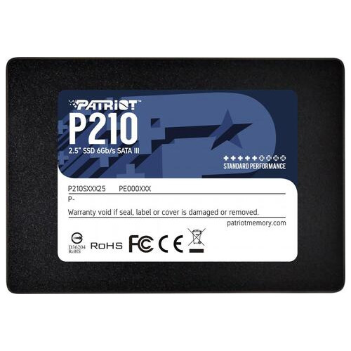 Накопичувач SSD Patriot P210 128Gb 2.5 SATA III (6Gb/s) 3D TLC NAND (P210S128G25) фото №2