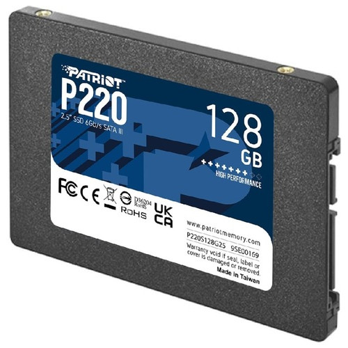 Накопичувач SSD 128GB Patriot P220 2.5 SATAIII TLC (P220S128G25) фото №2