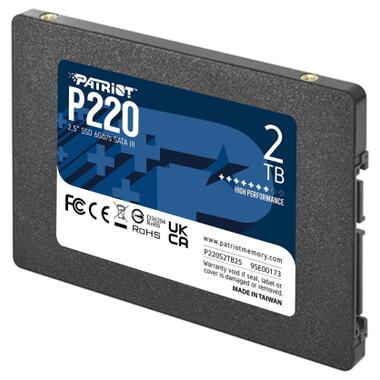 Накопичувач SSD 2TB Patriot P220 2.5 SATAIII TLC (P220S2TB25) фото №2