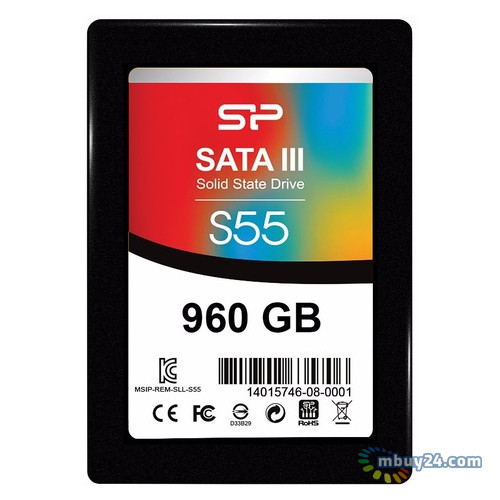 SSD накопитель Silicon Power 2.5 S55 960GB SATA (SP960GBSS3S55S25) фото №1