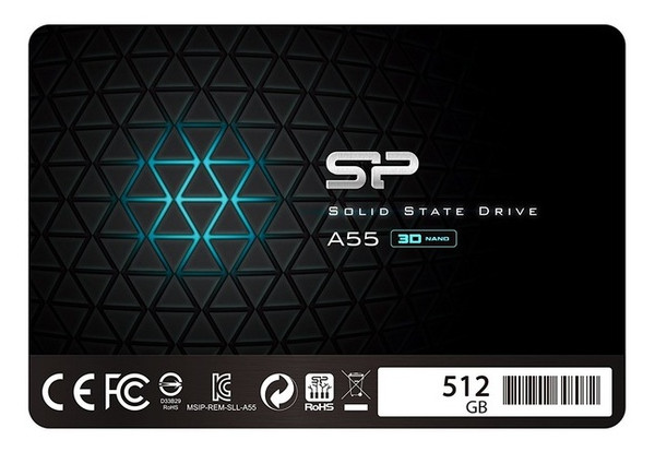 Накопичувач SSD Silicon Power 512Gb SATAIII TLC (SP512GBSS3A55S25) фото №1