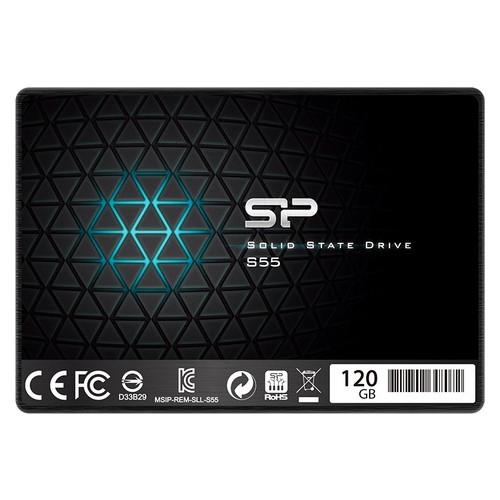 Накопичувач SSD 120GB Silicon Power Slim S55 2.5 SATAIII TLC (SP120GBSS3S55S25) фото №1