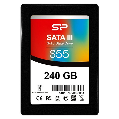 Накопичувач SSD 240GB Silicon Power Slim S55 2.5 SATAIII TLC (SP240GBSS3S55S25) фото №1