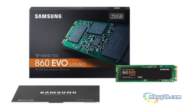 SSD накопичувач Samsung 860 Evo 250GB M.2 SATA MLC (MZ-N6E250BW) фото №5