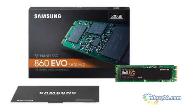 SSD накопичувач Samsung 860 Evo 500GB M.2 SATA MLC (MZ-N6E500BW) фото №5