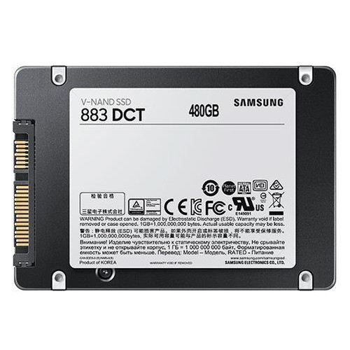 Накопитель SSD Samsung 2.5 SATA 480Gb 883 DCT (MZ-7LH480NE) фото №4