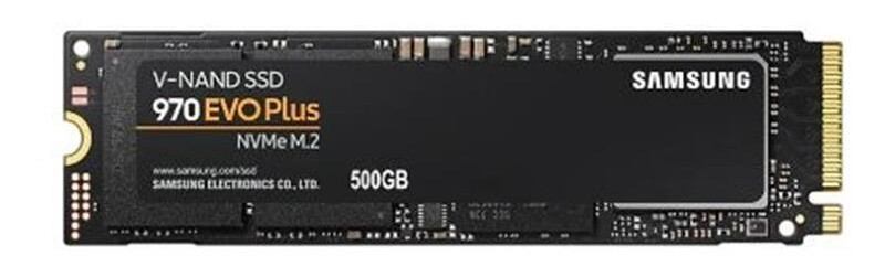 Накопичувач SSD 500GB Samsung 970 EVO Plus M.2 PCIe 3.0 x4 V-NAND MLC (MZ-V7S500BW) фото №1