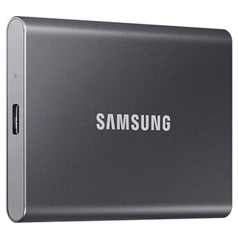SSD накопичувач Samsung T7 2TB Titan Gray (MU-PC2T0T/WW) фото №2