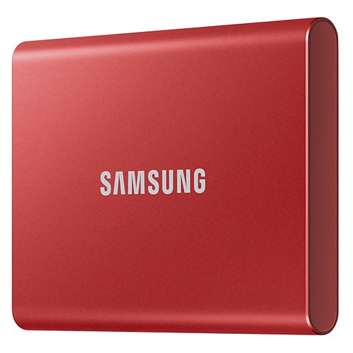 SSD накопичувач зовнішній Samsung T7 1TB Red (MU-PC1T0R/WW) фото №2