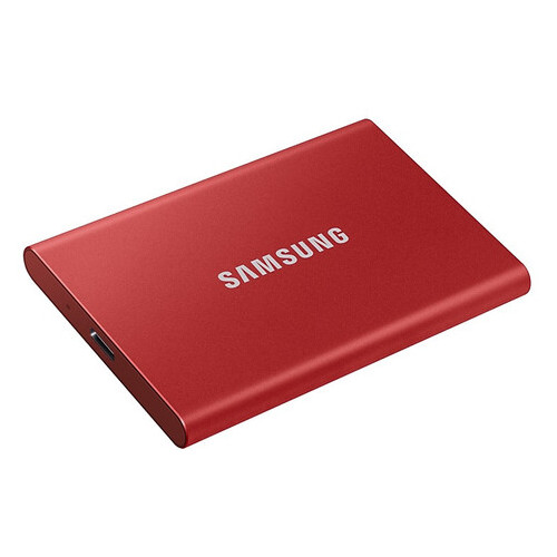 SSD накопичувач зовнішній Samsung T7 1TB Red (MU-PC1T0R/WW) фото №5