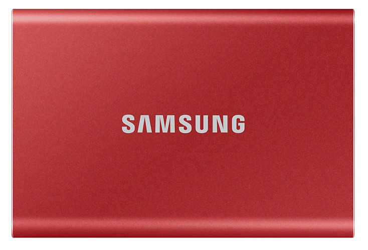 SSD накопичувач зовнішній Samsung T7 1TB Red (MU-PC1T0R/WW) фото №1