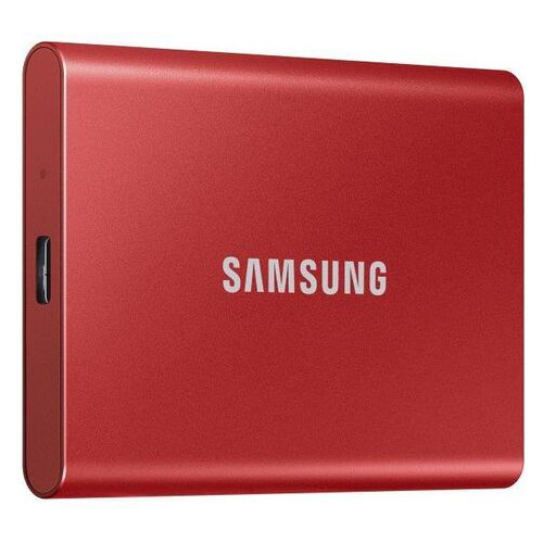 SSD накопичувач зовнішній Samsung T7 1TB Red (MU-PC1T0R/WW) фото №3