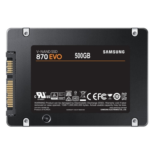 Твердотільний накопичувач SSD 2.5 Samsung 870 EVO 500GB SATA 3bit MLC (MZ-77E500BW) фото №3