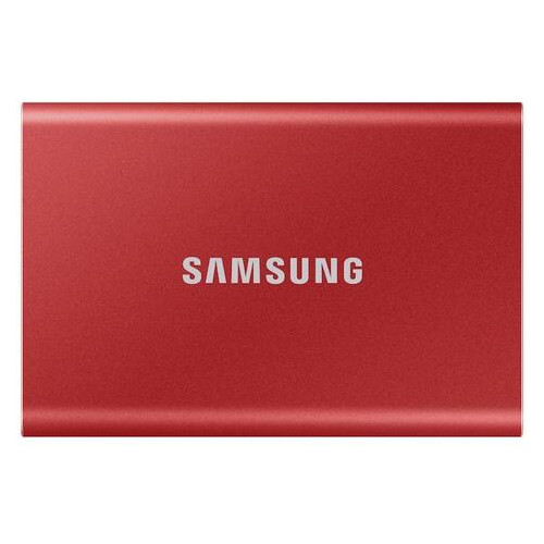 Зовнішній накопичувач SSD 2.5 USB 500GB Samsung T7 Red (MU-PC500R/WW) фото №2