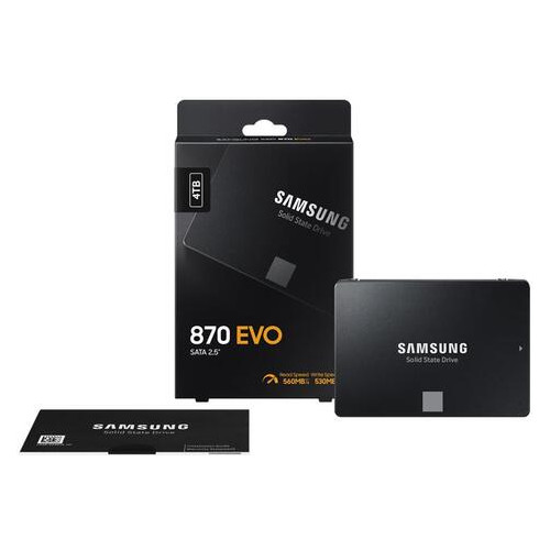 Накопичувач SSD 2.5 Samsung 870 EVO 4TB SATA 3bit MLC (MZ-77E4T0BW) фото №4
