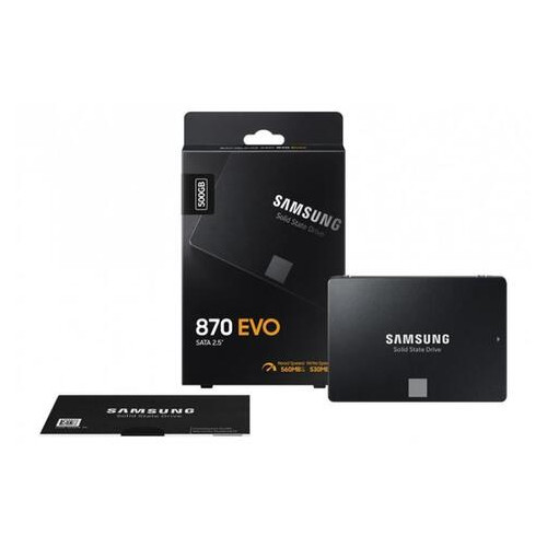 SSD накопичувач Samsung 500GB 870 EVO 2.5 SATAIII MLC (MZ-77E500BW) фото №4