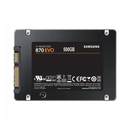 Накопичувач SSD 500GB Samsung 870 EVO 2.5 SATAIII MLC (MZ-77E500B/EU) фото №3