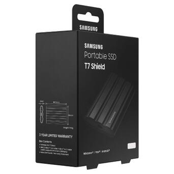Зовнішній SSD накопичувач 1 TB Samsung T7 Shield Black (MU-PE1T0S/EU) фото №4