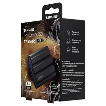 SSD накопичувач Samsung T7 Shield 4TB Black (MU-PE4T0S/AM) фото №11