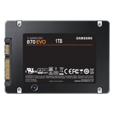 Накопичувач SSD 1TB Samsung 870 EVO 2.5 SATAIII 3D TLC (MZ-77E1T0BW) фото №2