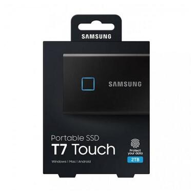 SSD накопичувач зовнішній  Samsung T7 Touch 2TB Black (MU-PC2T0K/WW) фото №10