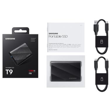 SSD накопичувач зовнішній Samsung T9 1TB Black (MU-PG1T0B) фото №4