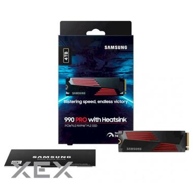 Накопитель SSD Samsung M.2 4TB PCIe 4.0 990PRO+радиатор (MZ-V9P4T0CW) фото №6