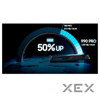 Накопитель SSD Samsung M.2 4TB PCIe 4.0 990PRO+радиатор (MZ-V9P4T0CW) фото №9