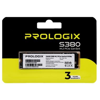 Накопичувач SSD  256GB Prologix S380 M.2 2280 PCIe 3.0 x4 NVMe TLC (PRO256GS380) фото №4