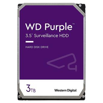 Накопитель HDD SATA 3.0TB WD Purple 5400rpm 256MB (WD33PURZ) фото №1