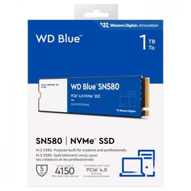 SSD накопичувач M.2 WD Blue SN580 1TB (WDS100T3B0E) фото №4