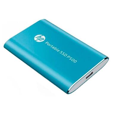 Модуль пам'яті SSD  external, USB 3.2 Gen1 Type-C  1Tb, HP P500, TLC, Blue, синій, Retail (1F5P6AA#) фото №2