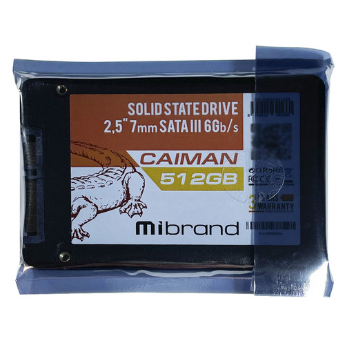 Накопичувач SSD 512GB Mibrand Caiman 2.5 SATAIII 3D TLC (MI2.5SSD/CA512GB) Bulk фото №4