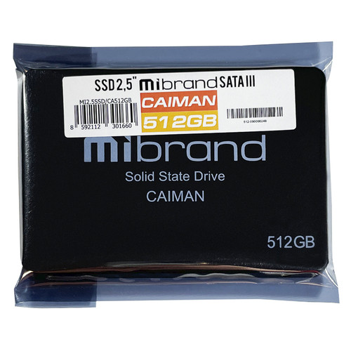 Накопичувач SSD 512GB Mibrand Caiman 2.5 SATAIII 3D TLC (MI2.5SSD/CA512GB) Bulk фото №5