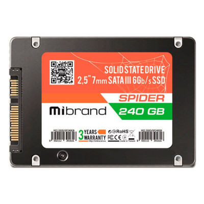 Накопичувач SSD 2.5 240GB Mibrand (MI2.5SSD/SP240GB) фото №1