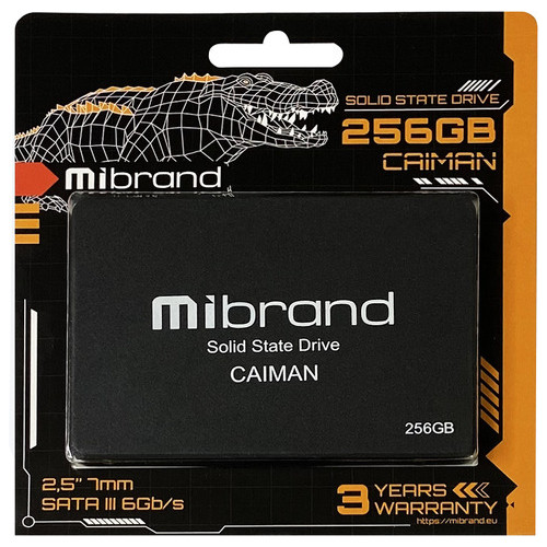 Накопичувач SSD Mibrand Caiman 256GB 2.5 SATAIII 3D TLC NAND (MI2.5SSD/CA256GBST) фото №2