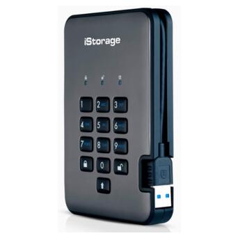 SSD накопичувач з апаратним шифруванням iStorage diskAshur PRO2 SSD 128GB USB 3.1 Encrypted Water-Resistant (IS-DAP2-256-SSD-128-C-X) фото №4