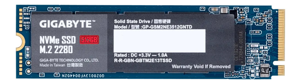 Накопитель SSD Gigabyte 2280 PCIe 3.0 x4 NVMe 512GB GP-GSM2NE3512GNTD