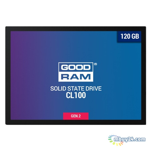 SSD накопитель Goodram 120GB CL100 GEN.2 2.5 SATAIII TLC (SSDPR-CL100-120-G2) фото №1