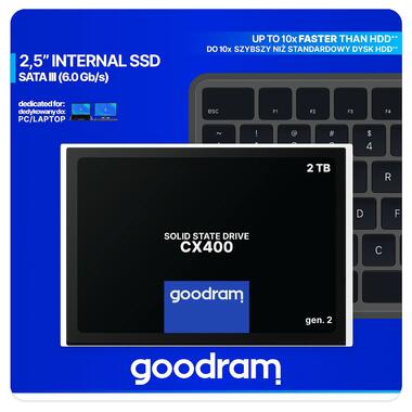 Накопичувач SSD 2TB GoodRAM CX400 SATA III 2.5 3D NAND (SSDPR-CX400-02T-G2) фото №6